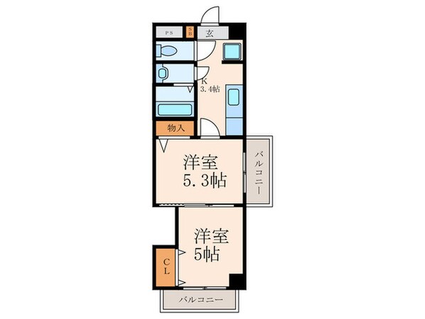 木下鉱産ビルⅡの物件間取画像